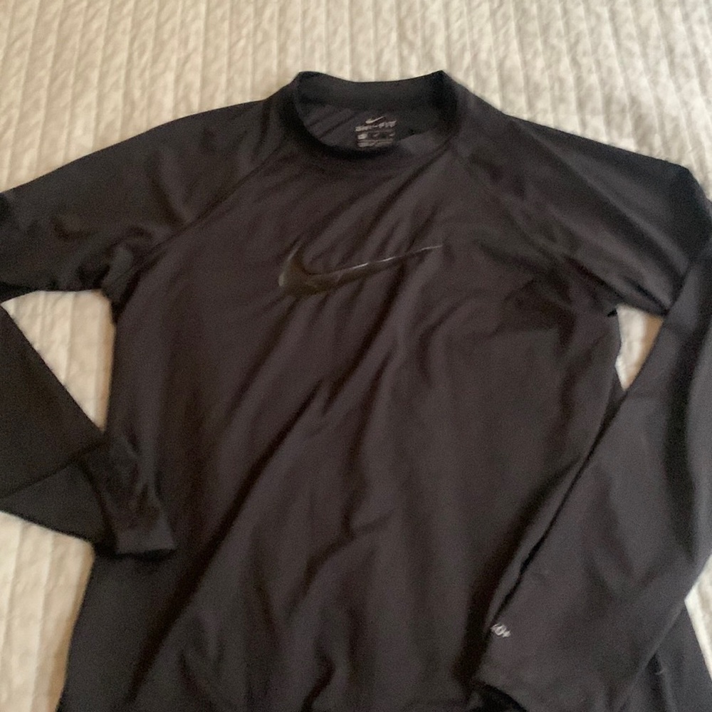 Nike workout shirt size medium black decent used condition
